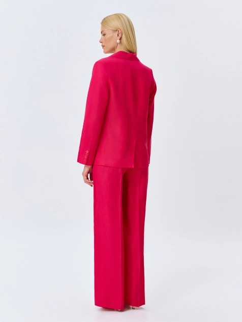 Льняные брюки с мягкими стрелками