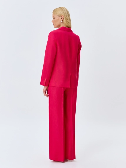 Льняные брюки с мягкими стрелками