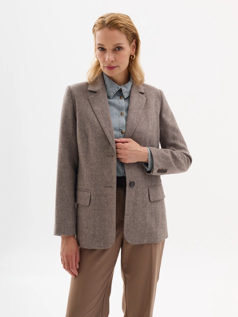 Шерстяной жакет в стиле "Old money"