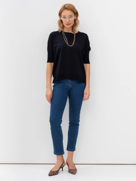 Джинсы скини из эластисного денима.