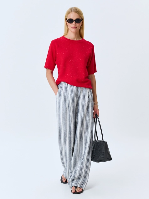 Джемпер с короткими рукавами