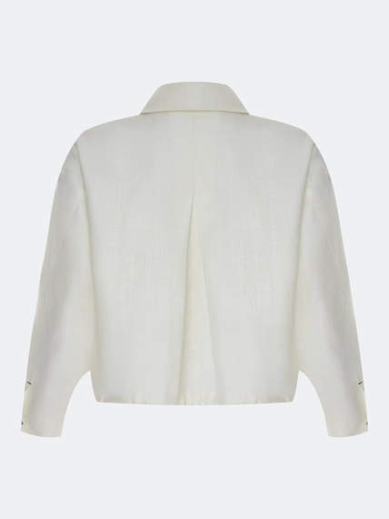 Жакет из тенселя и льна