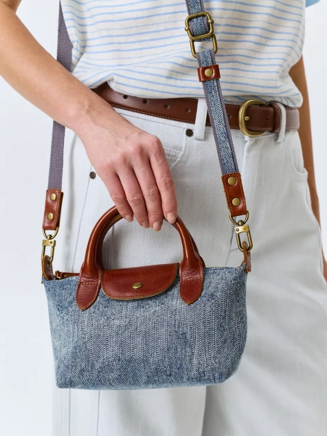 Джинсовая сумка кроссбоди