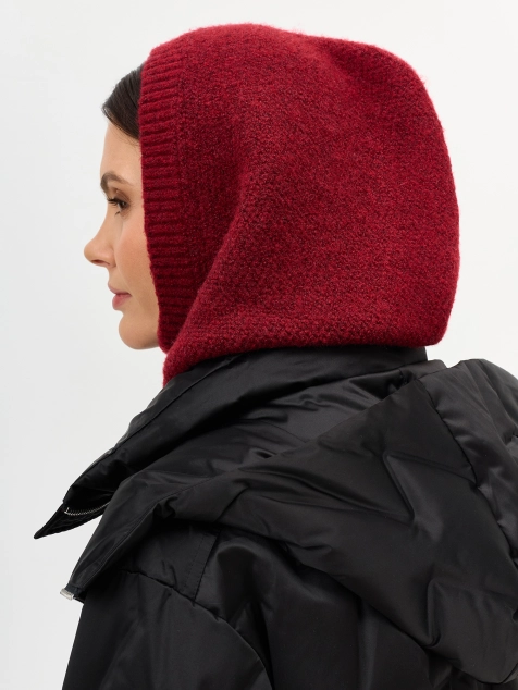 Мягкий капор с шерстью