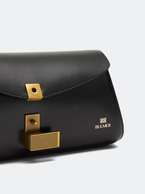 Мини сумка багет из натуральной кожи