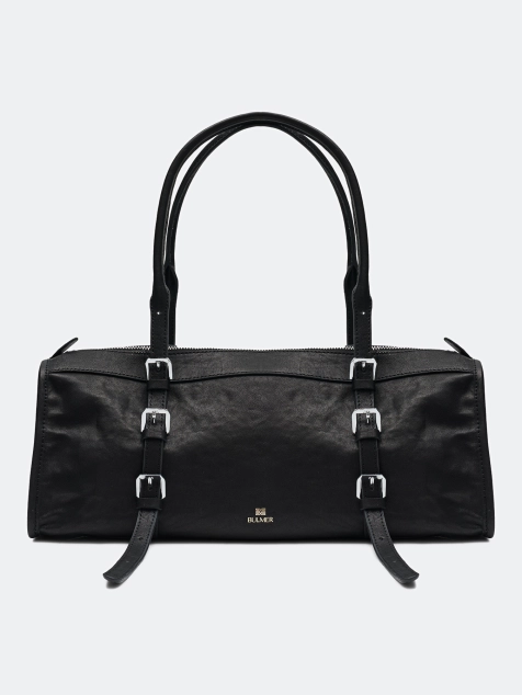 Сумка- багет из натуральной кожи