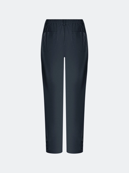 Брюки из тенселя с хлястиками