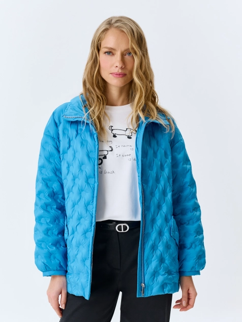 Куртка Oversize с фантазийной стежкой