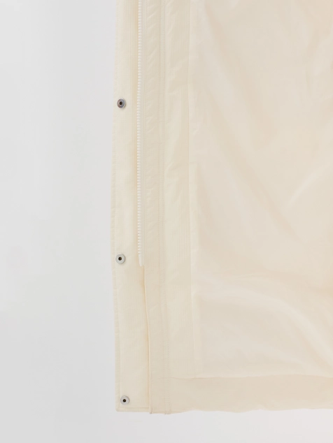 Пуховик свободного силуэта с капюшоном