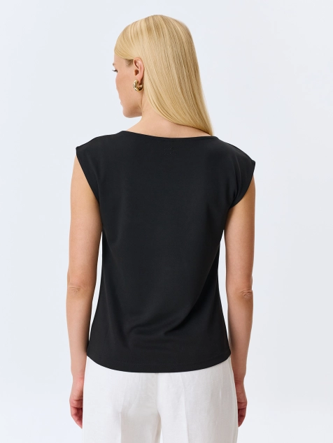 Топ с драпировкой