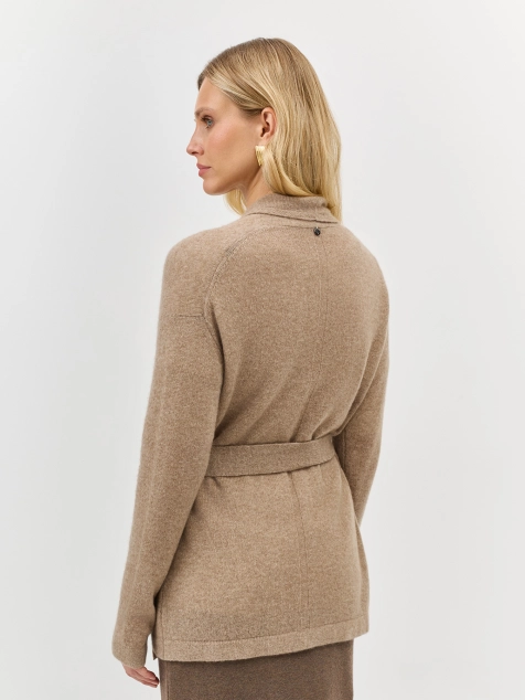 Вязаный кардиган из 100% кашемира