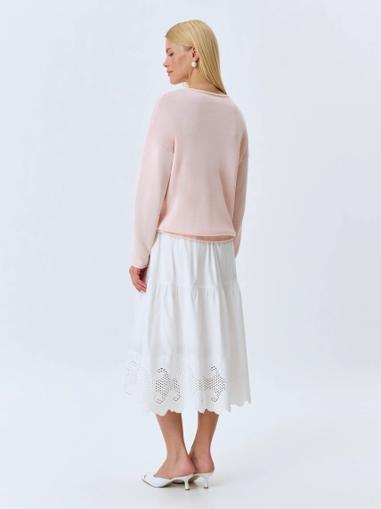 Яркий вязаный джемпер