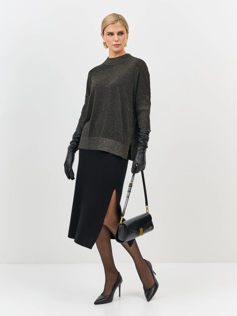 Джемпер с мерцающим люрексом