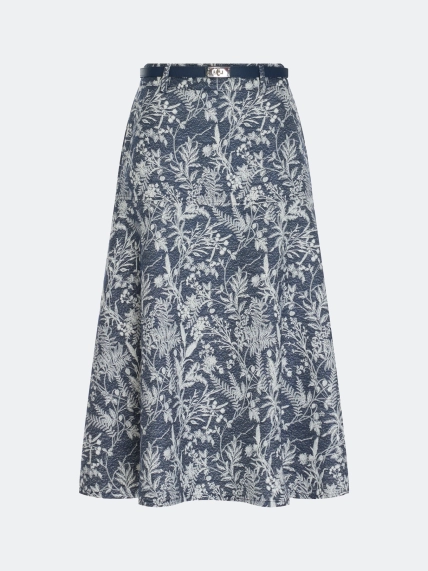 Юбка из жаккардового денима