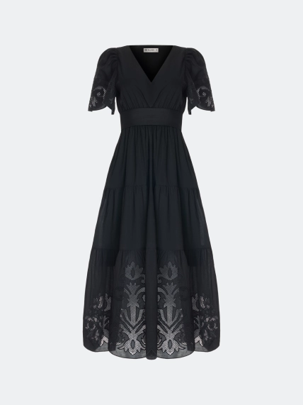 Платье с ажурной вышивкой