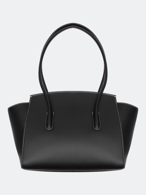 Кожаная сумка с клапаном и подвесом