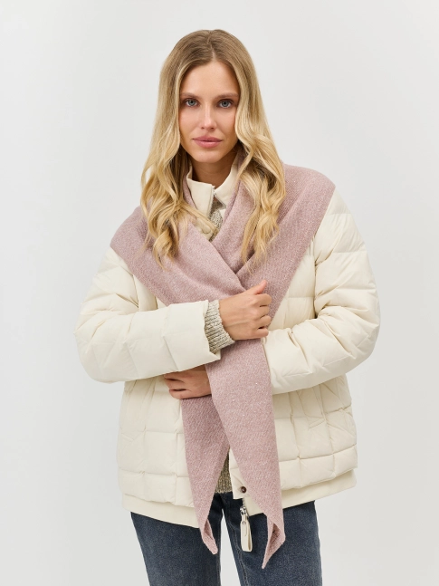 Вязаная косынка с ангорой