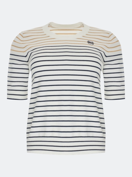 Джемпер из модала в полоску