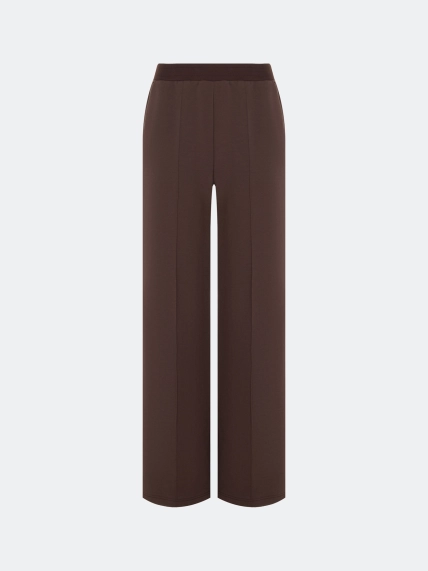 Трикотажные брюки в шоколадном оттенке