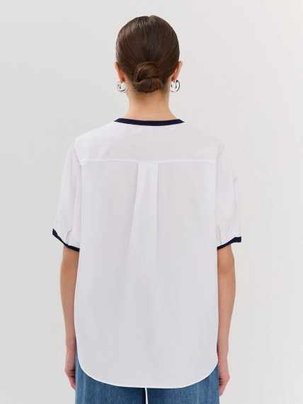 Комбинированная блузка в полоску