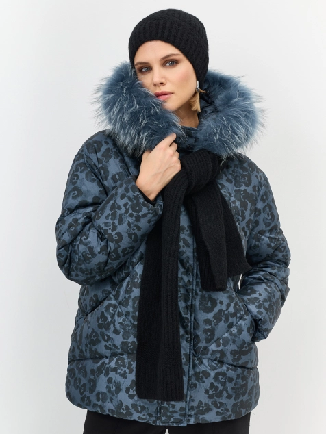 Вязаный шарф с шерстью