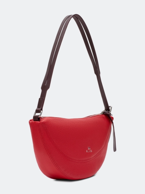 Сумка-седло из мягкой кожи