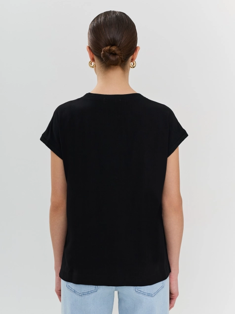 Свободный топ из вискозного шелка