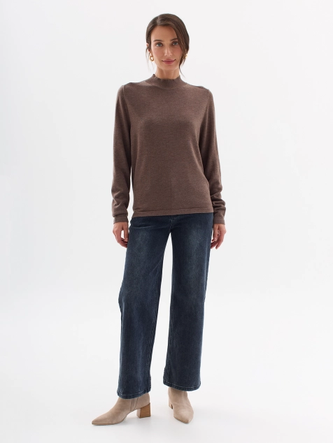 Базовый джемпер из высококачественной пряжи