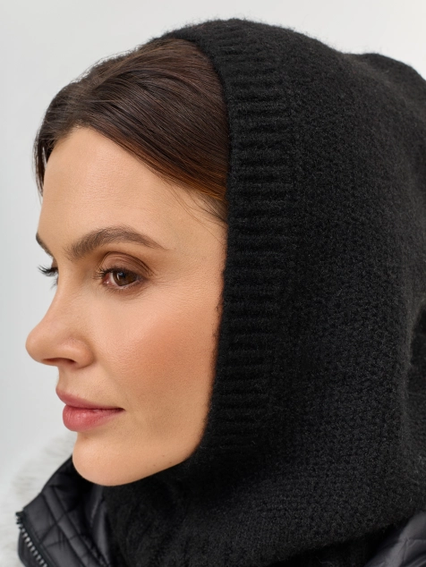 Мягкий капор с шерстью