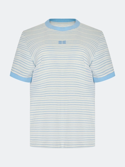 Футболка в тонкую полоску