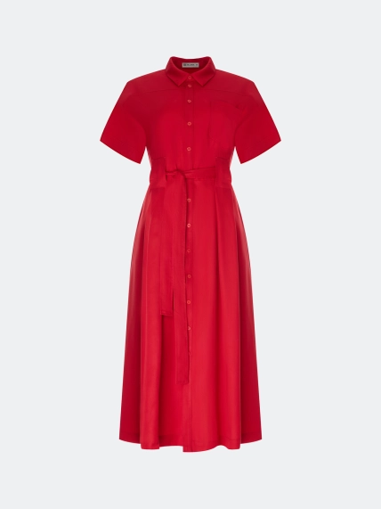 Яркое платье-рубашка из 100% тенселя