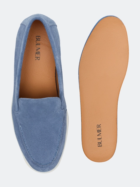 Лоферы из натуральной замши