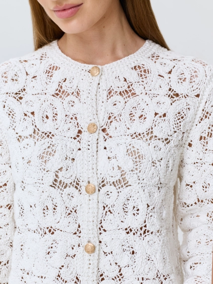 Ажурный кардиган из 100% хлопка