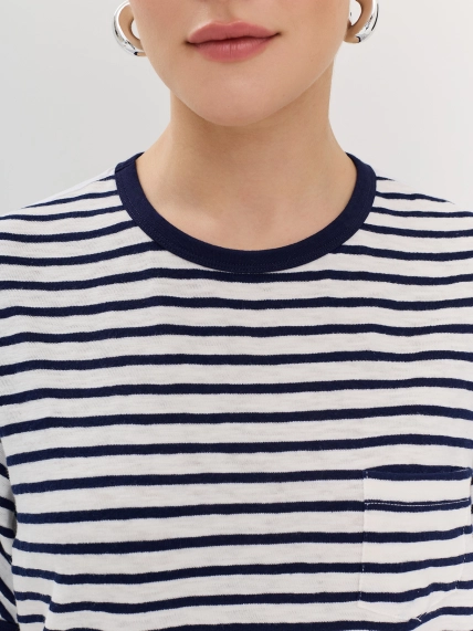 Комбинированная блузка в полоску