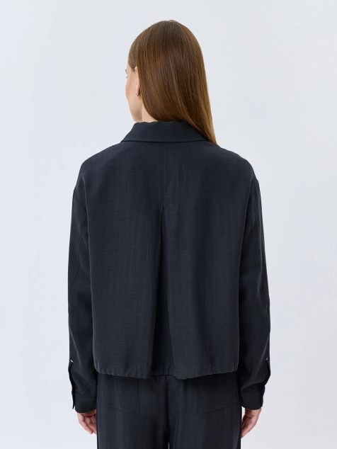 Жакет из тенселя и льна