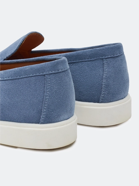 Лоферы из натуральной замши