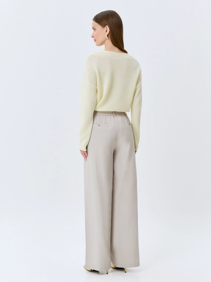 Брюки из тенселя и льна