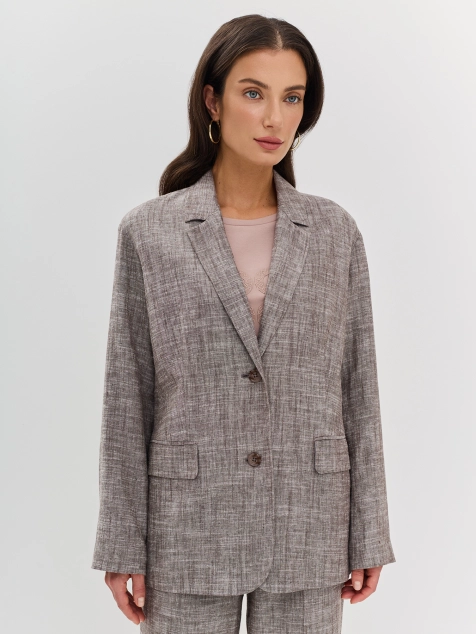 Жакет из смесового льна