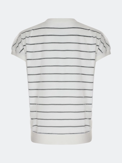 Двуслойный джемпер с принтом