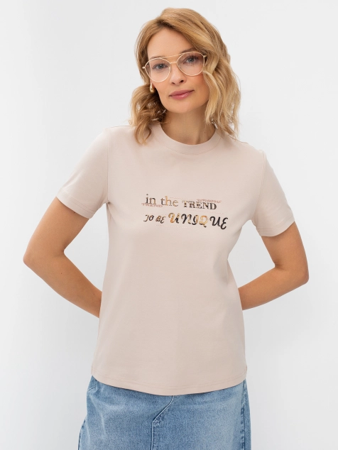 Футболка с текстовым принтом