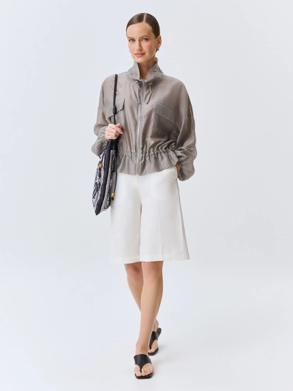 Полупрозрачный жакет из тенселя