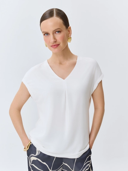 Комбинированная блузка с шифоном