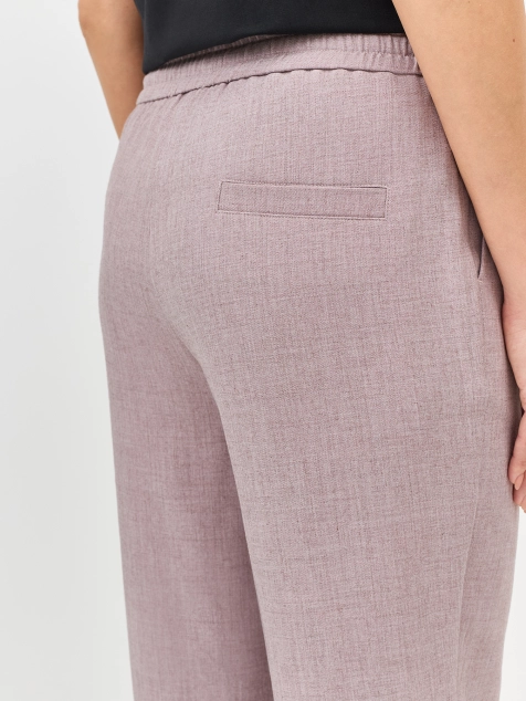 Свободные меланжевые брюки 