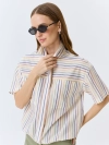 Легкая блузка в яркую полоску