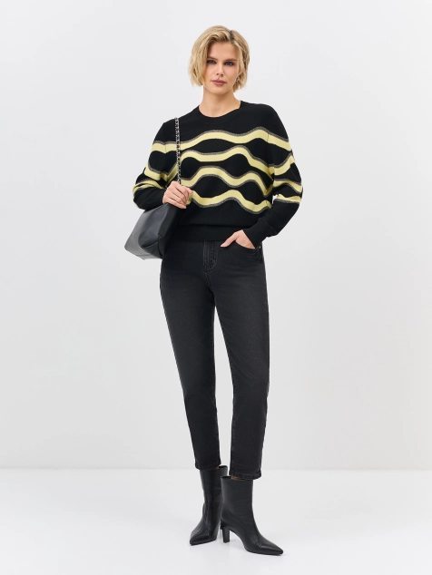 Укороченные джинсы с деликатной варкой