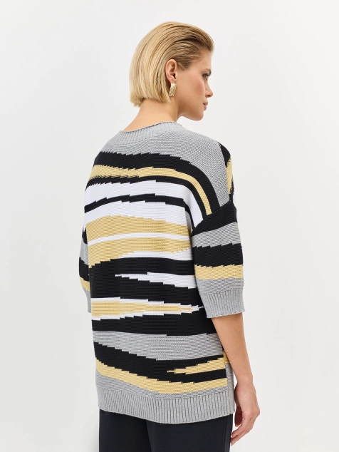 Джемпер из 100% хлопка с ярким принтом