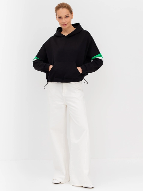 Джинсы из 100% хлопка расширенные к низу