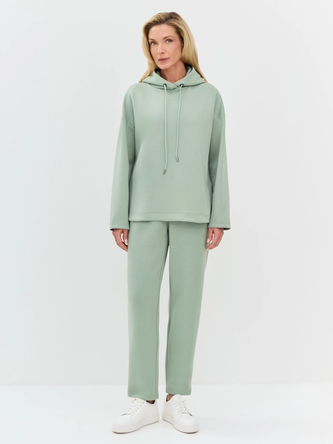 Трикотажные брюки прямого силуэта