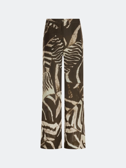 Брюки из тенселя в стиле "Сафари"