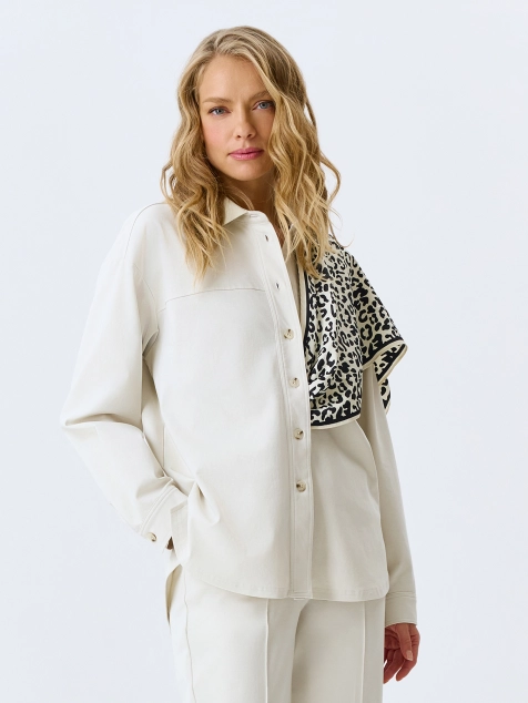 Жакет-рубашка из трикотажа